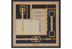 Carré in twill di seta stampato