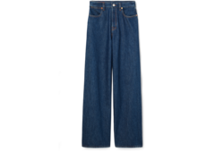 Wide leg denim pants