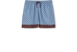 Short de baño de popelina técnica estampado