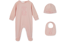 Подарочный набор из трех изделий из хлопка, 0–1 год