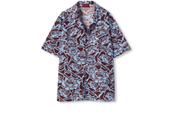 常规版型印花棉质衬衫