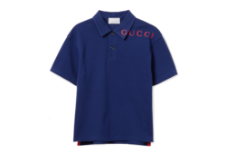 Рубашка поло из хлопка с принтом, 3–12 лет