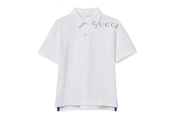 Рубашка поло из хлопка с принтом, 3–12 лет