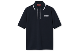 Polo in piquet di cotone ricamata