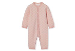 Baby GG wool jacquard one-piece