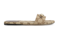 Sandalia tipo chancla con Horsebit para mujer