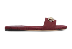 Sandalia tipo chancla con Horsebit para mujer