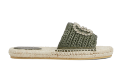 Women's espadrille with crystal Interlocking G