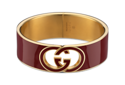Gucci Interlocking enamel cuff bracelet