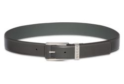 Belt with squared buckle