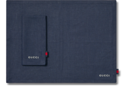 Linen placemat and napkin
