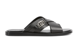 Men's slide sandal with Interlocking G
