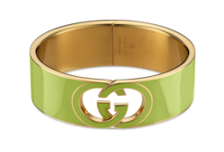 Gucci Interlocking enamel cuff bracelet
