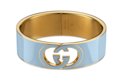 Gucci Interlocking enamel cuff bracelet
