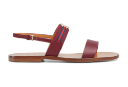 Sandalo donna con Incrocio GG e motivo Web