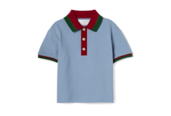 Baby-Poloshirt aus Baumwolle mit Web