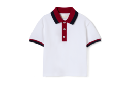 Baby-Poloshirt aus Baumwolle mit Web
