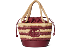 Mini borsa a secchiello intrecciata