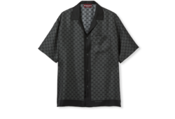 印花斜纹桑蚕丝保龄球衫