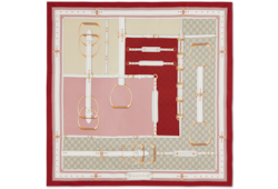 Carré in twill di seta stampato