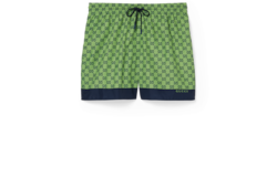 Short de baño de popelina técnica estampado