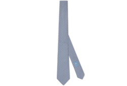 Corbata de jacquard de seda con Doble G