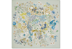 Printed silk twill carré