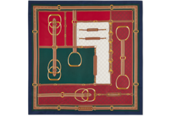 Carré in twill di seta stampato