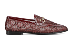 Mocassins Gucci Jordaan avec détail GG en cristaux pour femme