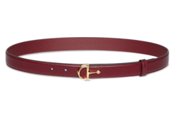 Cintura sottile con fibbia mezzo Morsetto