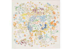 Printed silk twill carré