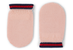 Muffole neonato in lana con Web