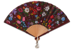 Abanico con estampado Flora pequeño