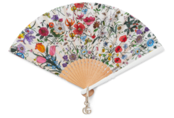 Abanico con estampado Flora pequeño