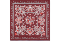 Vierecktuch aus Seidentwill mit Print