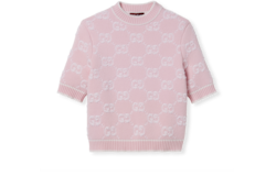 GG wool bouclé jacquard top