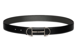 Reversible leather belt with Horsebit