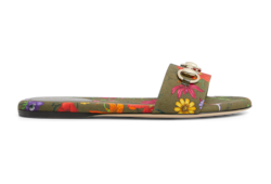 Sandalia tipo chancla con Horsebit para mujer