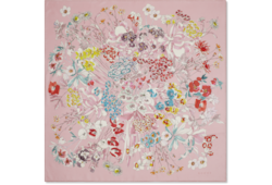 Printed silk twill carré