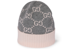 Mütze aus GG Kaschmirjacquard