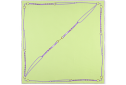 Carré in twill di seta stampato