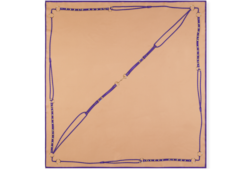 Carré in twill di seta stampato