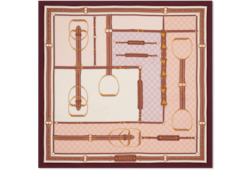 Carré in twill di seta stampato