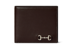 Portefeuille à rabat avec détail Mors