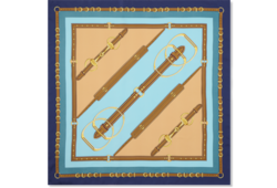 Printed silk twill carré