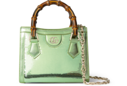 Borsa shopping Gucci Diana ricamata misura piccola