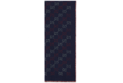 GG wool jacquard scarf