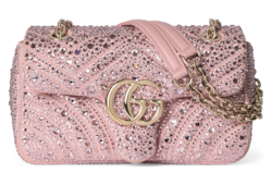GG Marmont crystals small shoulder bag