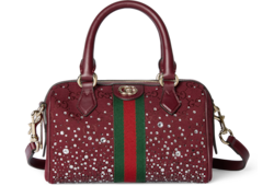 Sac Boston Ophidia avec cristaux petit format