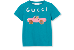 T-shirt bambino in cotone con stampa